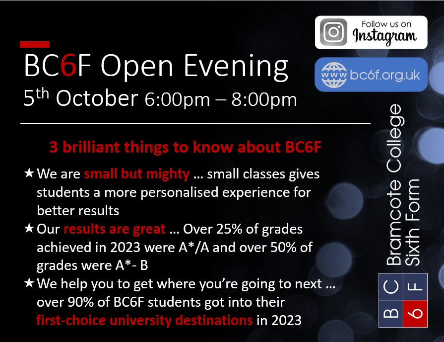 BC6F Open Evening